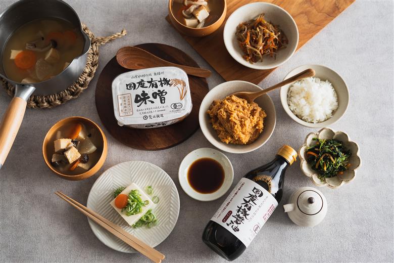 国産有機醤油と有機味噌詰め合わせ[507]