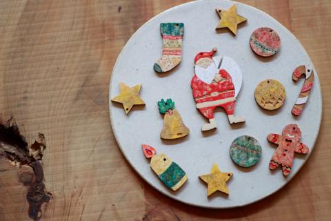 ひのきのクリスマスオーナメント（12点セット）[944]