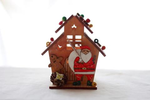 あかりの灯るクリスマスのおうち（おうちでつくるキット）[946]