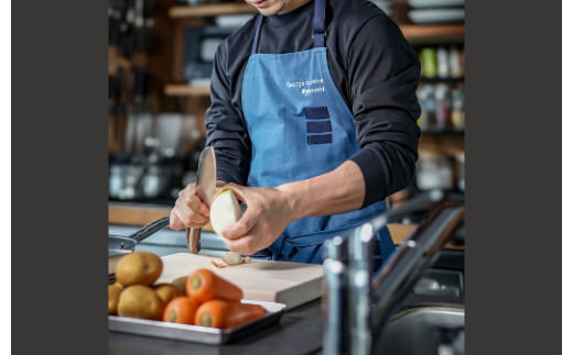 THE TABLIER（ザ・タブリエ）George cuisine×SEWING TAKEUCHI エプロン Apprenti 群青 群青 Apprenti 群青