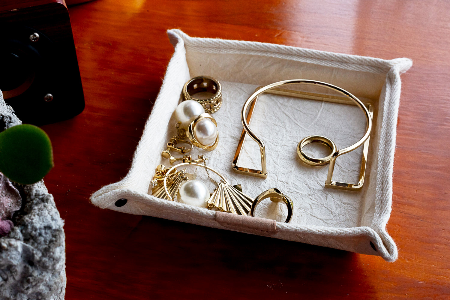 和紙のスクエアトレイ（ホワイト）HALOP ハロップ  多可町 杉原紙 [1149] ホワイト