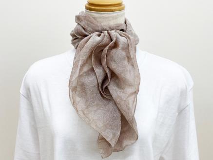 くしゅくしゅマフラー　5018-02（ベージュ）[1020] ベージュ