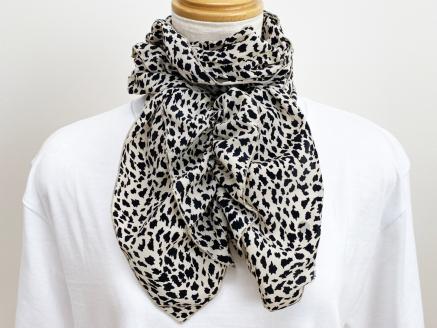 くしゅくしゅマフラー　5017-02（ベージュ）[1023] ベージュ