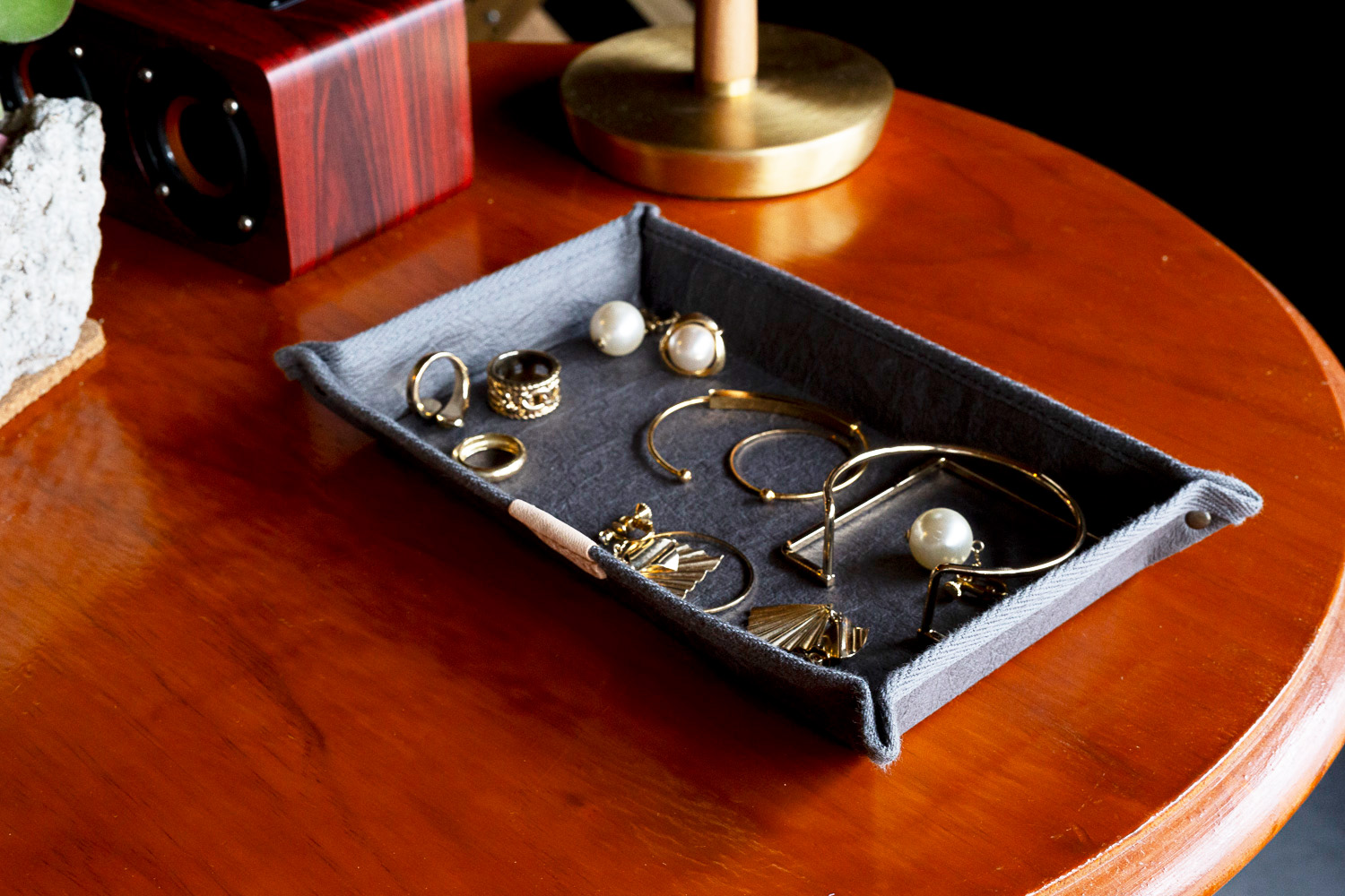 和紙のマルチトレイ（グレー） HALOP ハロップ  多可町 杉原紙 [1154] グレー