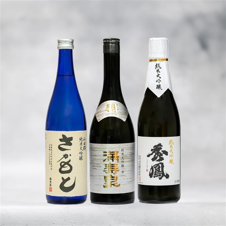 多可町セット（福光屋さかもと・満寿泉プラチナ・秀鳳山田錦）[1200