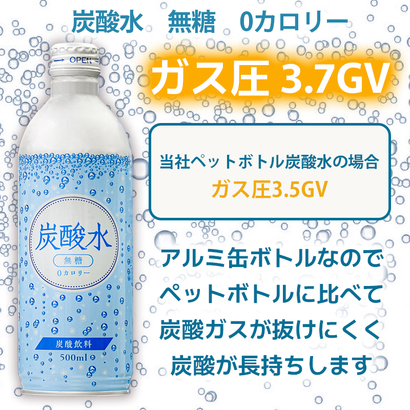 【最速10日以内発送】炭酸水 缶 500ml×24本 ソーダ 1回