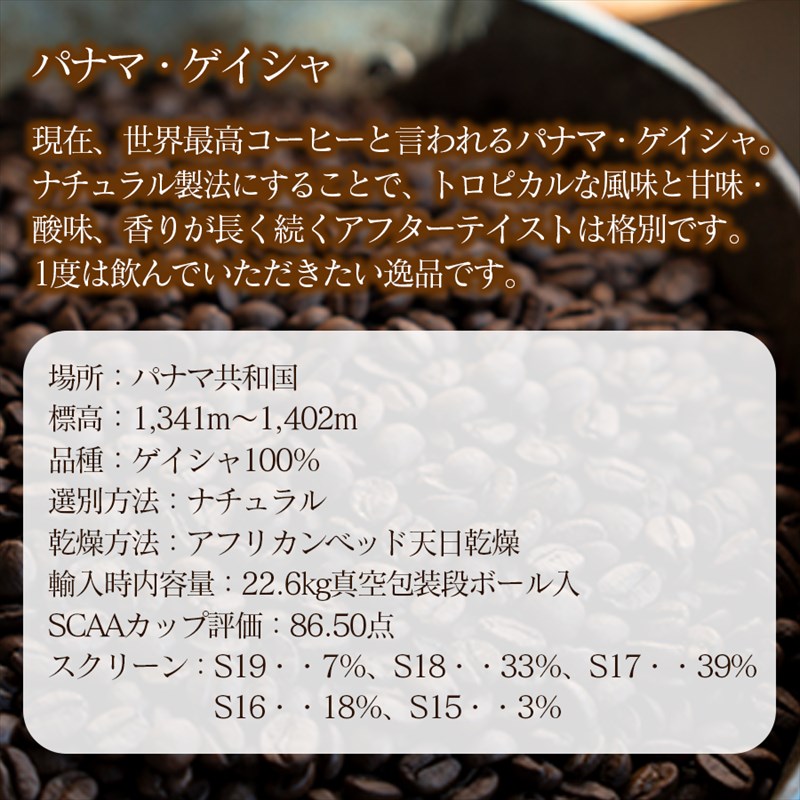 スペシャリティコーヒー詰め合わせセット（パナマゲイシャ100g＋スペシャリティブレンド200g）【豆】 豆