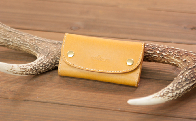 本革 キーケース 日本製 レザー 革製品 高級 Bliss ピット鞣し WH-08 ブラック ブラック