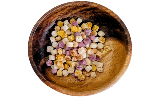 【毎日げんきおやつ】国産米のいろどりビッツ 70g ペットフード ドッグフード 無添加 おやつ