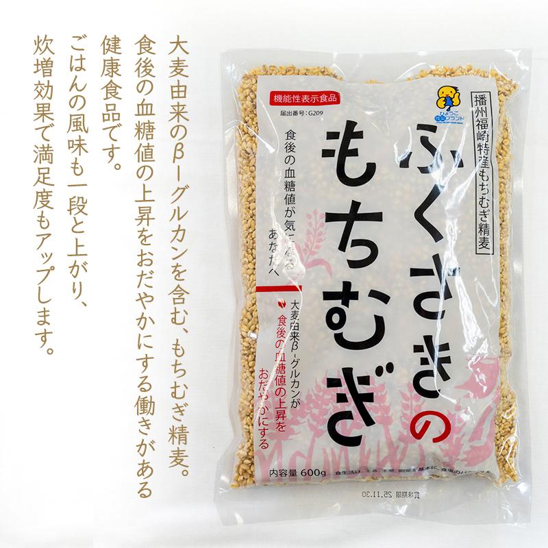 もちむぎ精麦2.4kg 600g×4袋 小分け もち麦 雑穀 五つ星ひょうご選定商品