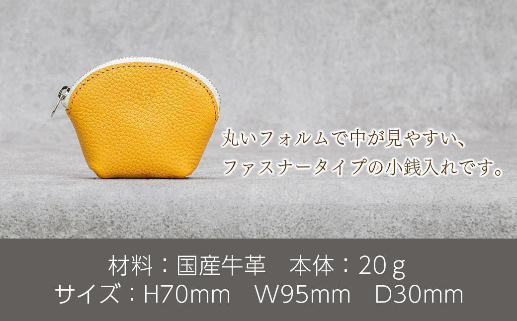 本革 ラウンドミニポーチ 日本製 レザー 革製品 小銭入れ コインケース 小物 収納 Liete vivid オリーブ オリーブ