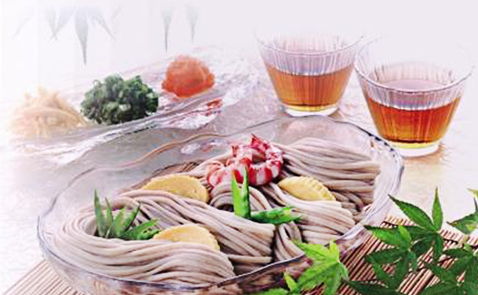 【五つ星ひょうご選定商品】もちむぎ麺（4人前×2箱）・どら焼き（10個）セット