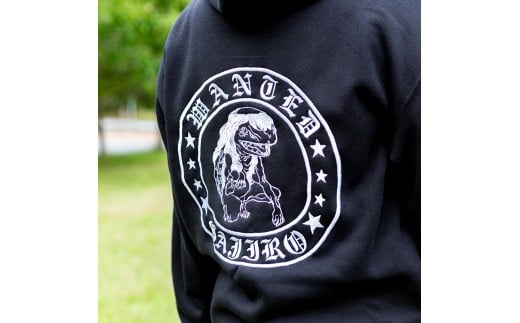 ガジロウ刺繍入りパーカー 【Mサイズ】 福崎町 キャラクター 妖怪 河童 カッパ Mサイズ