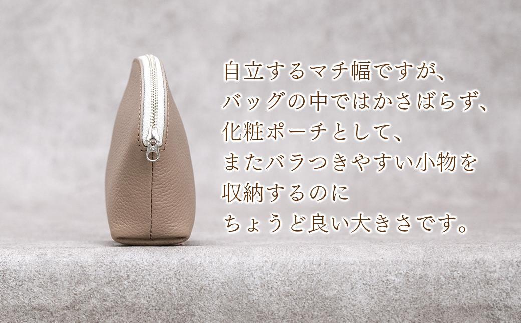 本革 ラウンドポーチ 日本製 レザー 革製品 ポーチ 化粧ポーチ 旅行 トラベル 出張 Liete vivid オーク オーク