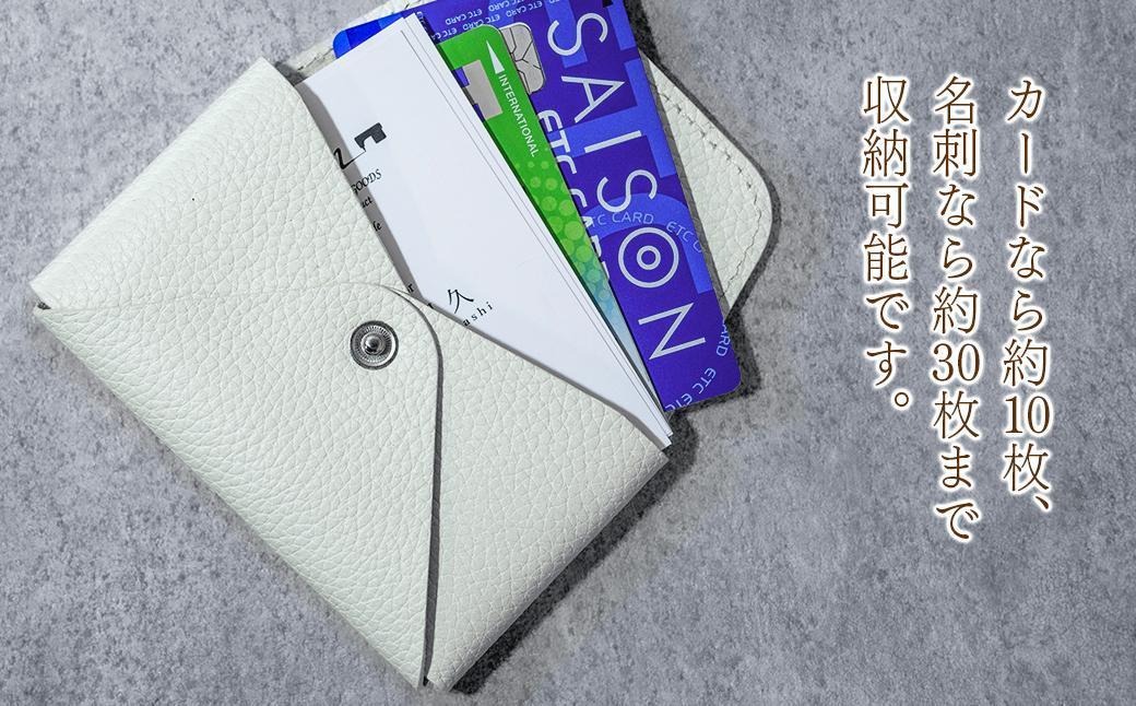 本革 カード 名刺入れ 日本製 レザー 革製品 カードケース Liete vivid オレンジ オレンジ