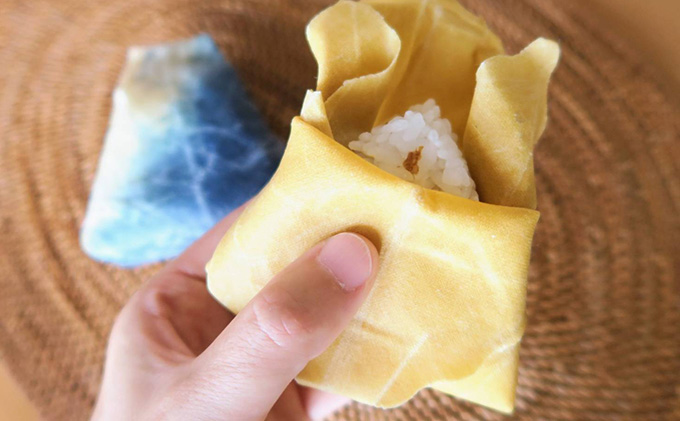 藍染草木染エコラップ3枚セット（S，M，L) 藍染セット 藍染セット