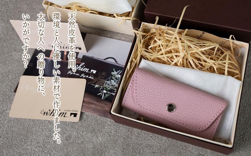 本革 スリムキーケース３連 日本製 革製品 レザー コンパクト Liete vivid オレンジ オレンジ