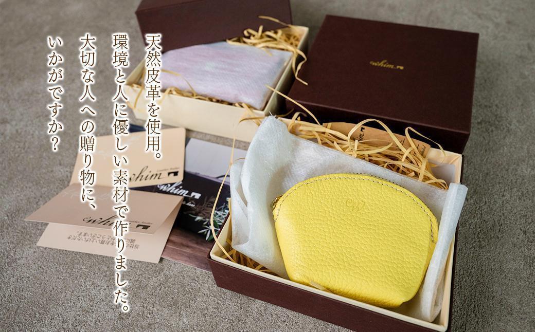 本革 ラウンドミニポーチ 日本製 レザー 革製品 小銭入れ コインケース 小物 収納 Liete vivid ネイビー ネイビー