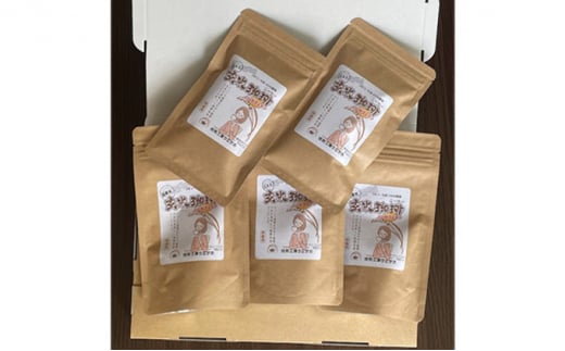 焙煎工房ウエサカオリジナル 無農薬玄米コーヒーセット（ティーパック3袋＋粉末2袋） ティーパック3袋＋粉末2袋