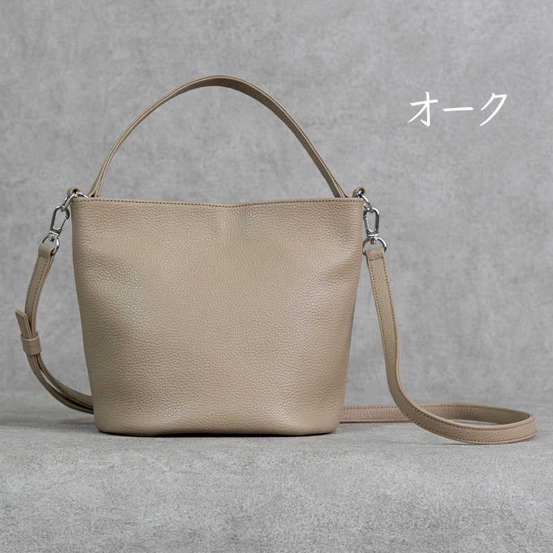 バケットバッグ Liete オーク 日本製 革製品 本革 レザー 手作り オーク