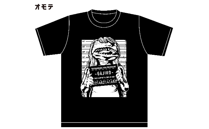 アメコミ風ガジロウTシャツ白 M 白 M