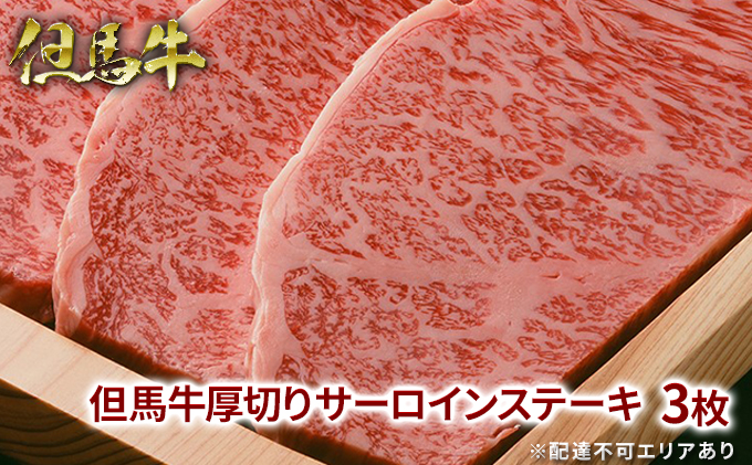 但馬牛 厚切り サーロイン ステーキ 300g×3枚 計900g 牛肉 国産牛 和牛 BBQ バーベキュー アウトドア お祝い 900g