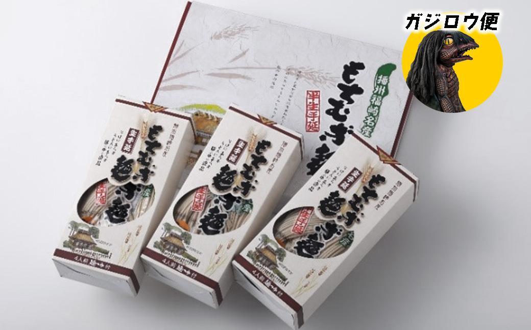 ガジロウ便【北海道・東北・九州】もちむぎ半生麺 4人前×3箱セット もちむぎ半生麺