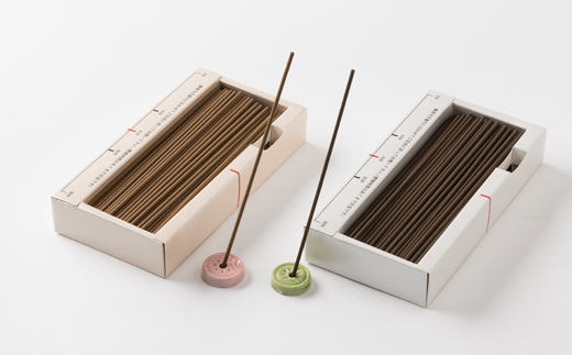 神河町　天然香原料100%　高級線香　 ことのは　沈香、白檀セット　香立て付き