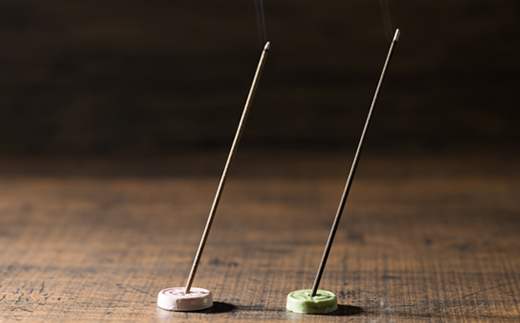 神河町　天然香原料100%　高級線香　 ことのは　沈香、白檀セット　香立て付き