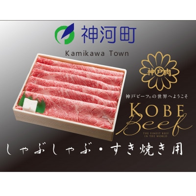 神戸ビーフ　しゃぶしゃぶ・すき焼き用(かた・もも)500g　KKWS2【配送不可地域：離島】
