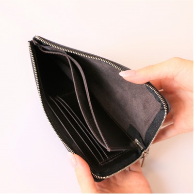 【申込受付後 生産】ジャパンレザー　本格牛革使用　本革長財布(ダークブラウン)