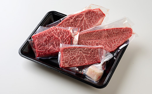 【訳アリ】　兵庫県産神戸ビーフ　おまかせカットステーキ食べ比べセット　100g×4【配送不可地域：離島】