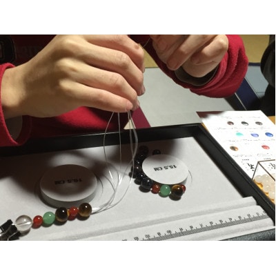 斑鳩寺参拝と七色ブレスレット作りSサイズ8mm【体験チケット】