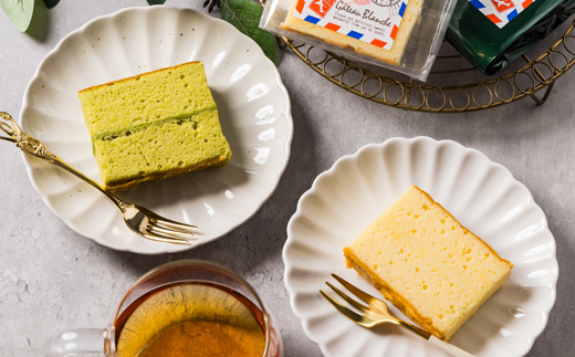 ガトーブランシュ　12個箱入り(プレーン6個・抹茶6個)【配送不可地域：離島】