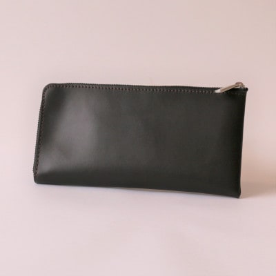 【申込受付後 生産】ジャパンレザー　本格牛革使用　本革長財布(ダークブラウン)