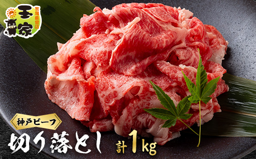 神戸ビーフ　切り落とし　500g×2　兵庫県産　国産【配送不可地域：離島】