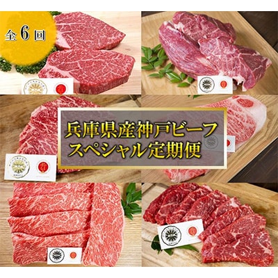 【毎月定期便】【神戸牛】6品スペシャル定期便　冷凍 全6回【配送不可地域：離島】