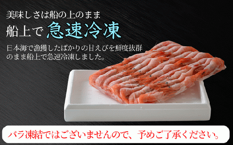 《12/21まで年内発送》【 甘えび えび 赤えび 刺身用 約30尾（約700g）兵庫県 香住産 冷凍 】 発送目安：入金確認後、順次発送予定 鮮度抜群 刺身 唐揚げ 海鮮丼 日本海 水揚げ 鮮度抜群 甘えび 船内 急速冷凍 漁師 新鮮 旨み 人気 ランキング ふるさと納税 返礼品 おすすめ 国産 兵庫県 香美町 香住 柴山 丸近 19-11