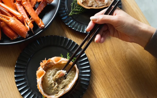 【受注生産】【釜屋の香住ガニ（1杯あたり500～600g）脚カット、ほぐし身、蟹みそ×2杯分と自家製濃厚蟹みそ1個（40g）－楽宴－ 冷蔵】カニの水揚げ次第順次発送予定 本場 香住 ベニズワイガニ ふるさと納税 兵庫 香美 カニ かに 蟹 甲羅みそ かにみそ ボイル カニ身 職人が見極めて手作業で炊き上げ 一切冷凍保存無し カネリョウ 48000円 39-03