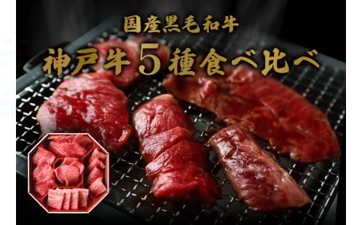 【神戸牛 5種の希少部位焼肉食べ比べ 350g 冷凍】箱入り ギフト 和牛 牛肉 ステーキ しゃぶしゃぶ すき焼き 焼肉 ふるさと納税で贈る至福の味わい！自慢の神戸牛をご自宅で堪能しませんか？ 大人気 ふるさと納税 キャンプ バーベキュー 年末年始 お盆 パーティー ボックス ごちそう 但馬牛 但馬 神戸 香美町 村岡 和牛セレブ 26000円 58-08