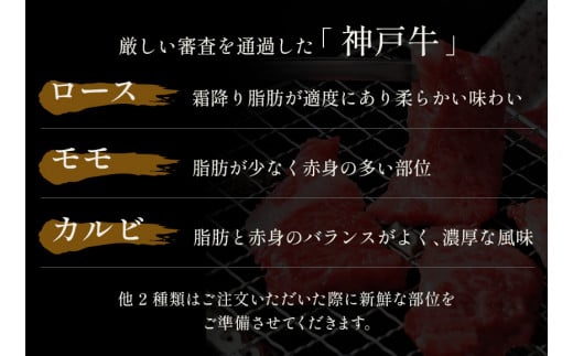 【神戸牛 5種の希少部位焼肉食べ比べ 350g 冷凍】箱入り ギフト 和牛 牛肉 ステーキ しゃぶしゃぶ すき焼き 焼肉 ふるさと納税で贈る至福の味わい！自慢の神戸牛をご自宅で堪能しませんか？ 大人気 ふるさと納税 キャンプ バーベキュー 年末年始 お盆 パーティー ボックス ごちそう 但馬牛 但馬 神戸 香美町 村岡 和牛セレブ 26000円 58-08