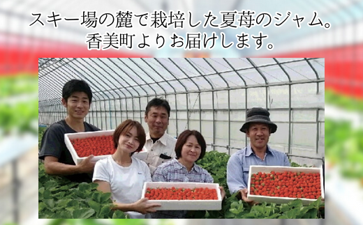 【香美苺ジャム 120g×4個】夏イチゴの最高級品種「ペチカほのか」を使用 苺 いちご 濃厚 甘い 砂糖 レモン汁 お菓子 小分け デザートヨーグルトソース トッピングソース 朝食 兵庫県 香美町 村岡 スカイバレイ スキー場 ユースランド 13000円 18-05　