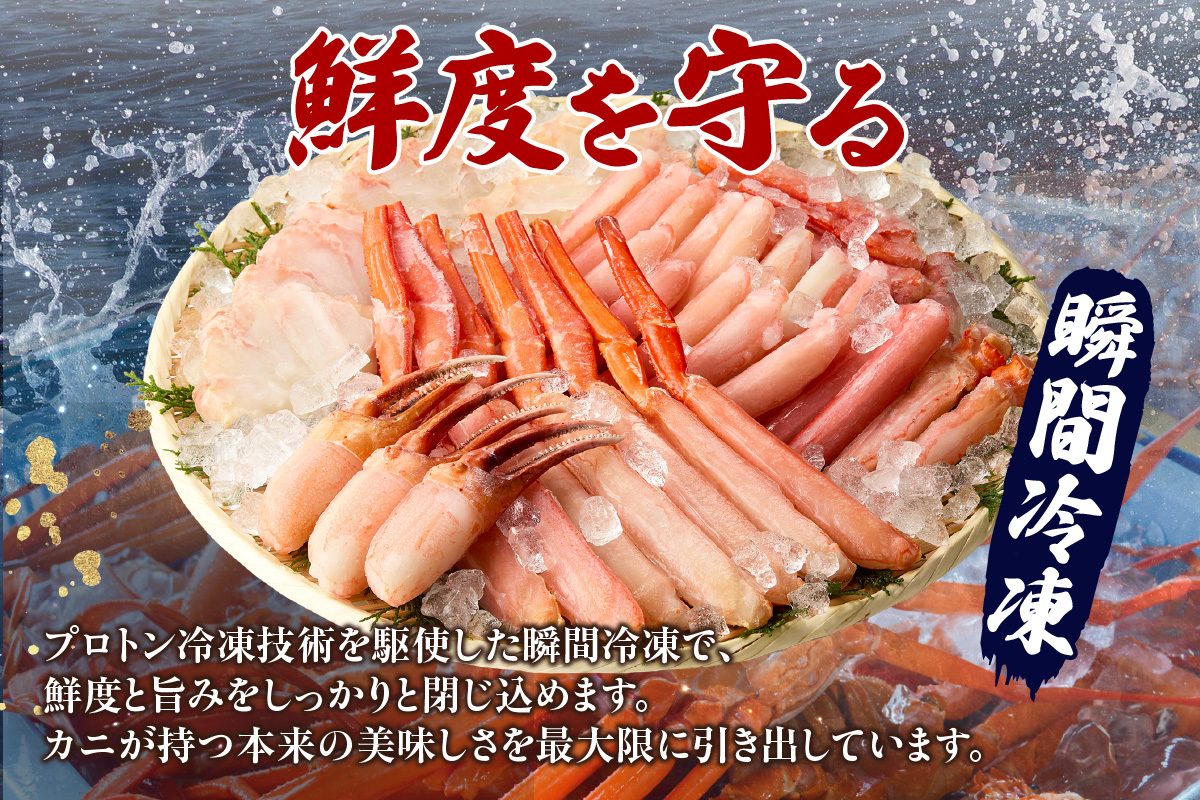 香住ガニ かにすき しゃぶしゃぶ セット 合計1.1kg だし付 冷凍 【令和8年3月中旬以降発送予定】 かに カニ 香美町 51-01