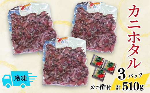 カニホタル 170g×3パック 冷凍 配送日時指定可 ほたるいか ホタルイカ いか イカ 香美町 49-05