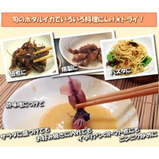 職人のプロ茹で　釜揚げほたるいか　120g×4パック　高鮮度3D凍結【配送不可地域：離島】