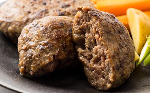 但馬牛 あらびきハンバーグ(120g×4個)【配送不可地域：離島】