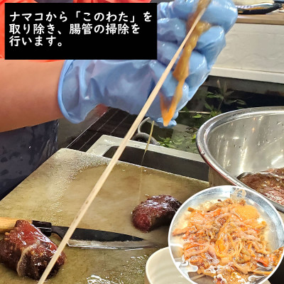 生このわた　3パック　味付けなどせず、捌いた内臓そのものです。日本三大珍味 ナマコ 酒の肴 小分け【配送不可地域：離島】