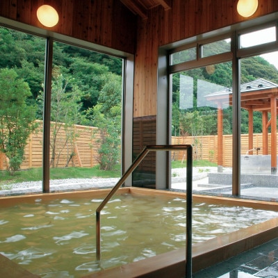 兵庫県新温泉町七釜(しちかま)温泉 源泉かけ流し!日帰り温泉『ゆ～らく館』入浴回数券4枚綴り