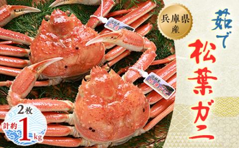 松葉ガニの本場よりプロ茹で松葉ガニ(冷凍)約500g×2枚【配送不可地域：離島】