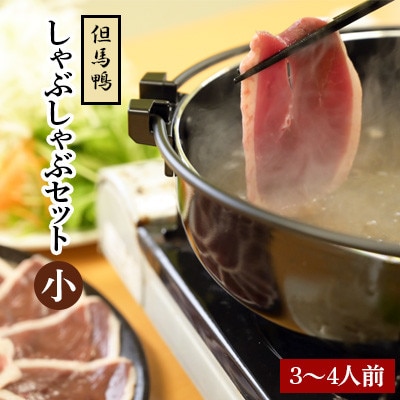 「但馬鴨」しゃぶしゃぶセット(小)3～4人前【配送不可地域：離島】